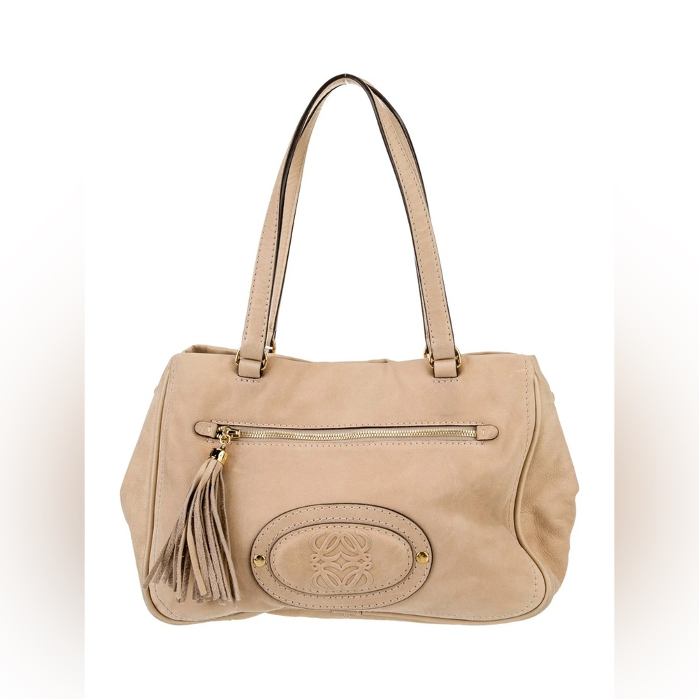 Loewe Anagram Tassel Tote